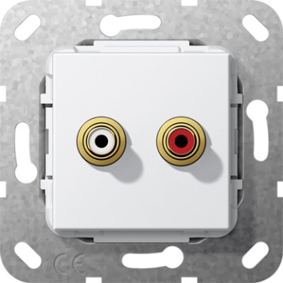 GIRA C-Audio K-Peitsche Einsatz Reinweiß