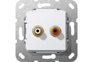 GIRA C-Audio K-Peitsche Einsatz Reinweiß