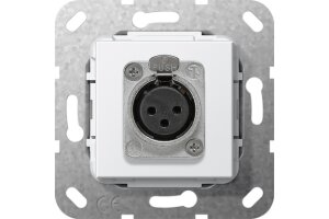 GIRA XLR-Buchse D-Serie Einsatz Reinweiß