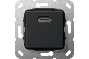 GIRA HDMI Kpl. Einsatz Schwarz m