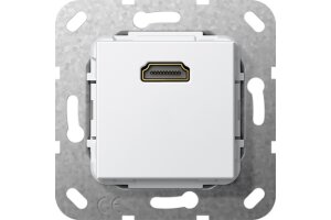 GIRA HDMI K-Peitsche Einsatz Reinweiß
