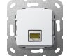 GIRA MJ RJ45 Cat.6A 10 Gbit Kpl. Einsatz Reinweiß