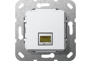 GIRA MJ RJ45 Cat.6A 10 Gbit Einsatz Reinweiß