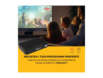 DIGIQuest Classic Q30 Full HD DVB-S2 Sat-Receiver mit TiVuSat Karte