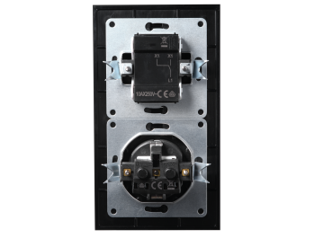 Schalter und Steckdosen Set McPower Flair Tür 2-fach-Style Aluminiumrahmen