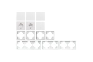 Schalter und Steckdosen Set McPower Shallow Flur...