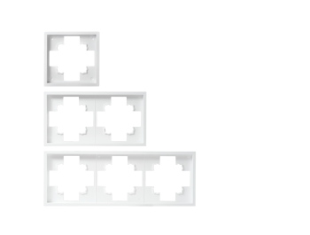 Schalter und Steckdosen Set McPower Shallow Flur 13-teilig weiß