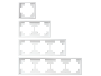 Schalter und Steckdosen Set McPower Shallow Komfort 23-teilig weiß