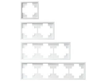 Schalter und Steckdosen Set McPower Shallow Megaset 100-teilig weiß