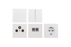 Schalter und Steckdosen Set McPower Shallow Megaset...