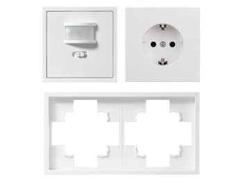 Schalter und Steckdosen Set McPower Shallow PIR...