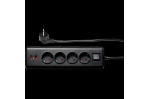 Steckdosenblock McPower 4x Schutzkontakt 1x USB-C PD20W...