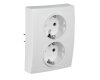 Schutzkontakt-Steckdose McPower Flair 2-fach 250V~/16A weiß