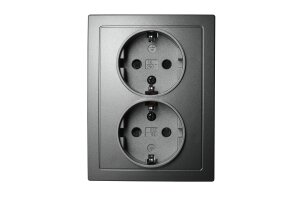 Schutzkontakt-Steckdose McPower Flair 2-fach 250V~/16A...