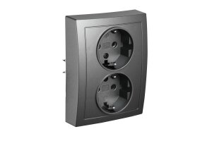 Schutzkontakt-Steckdose McPower Flair 2-fach 250V~/16A...