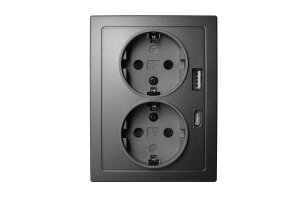 Schutzkontakt-Steckdose McPower Flair 2-fach 250V~/16A...