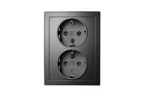Schutzkontakt-Steckdose McPower Flair 2-fach 250V~/16A...
