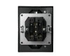 Schutzkontakt-Steckdose McPower Flair 2-fach 250V~/16A USB-A+C PD20W schwarz