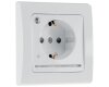 DELPHI Schutzkontakt-Steckdose mit LED weiß, 250V~/ 16A, Licht mit Sensor