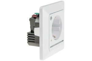 MILOS Schutzkontakt-Steckdose mit LED weiß, 250V~/ 16A, Licht mit Sensor