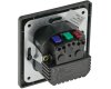 MILOS Schutzkontakt-Steckdose mit LED anthrazit, 250V~/ 16A, Licht mit Sensor