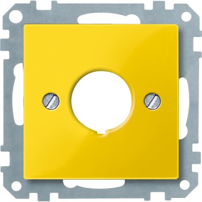 Merten 393803 Zentralplatte für Not-Ausschalter System M gelb
