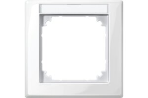 Merten 470119 Rahmen System M polarweiß glänzend