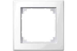 Merten 478119 Rahmen System M polarweiß glänzend