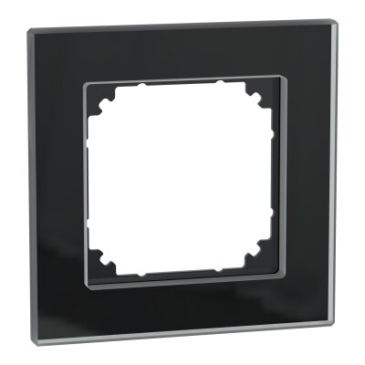 Merten 489103 Echtglasrahmen System M schwarz