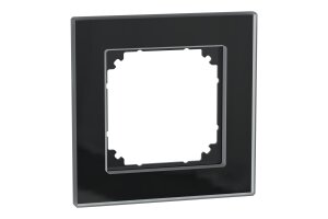Merten 489103 Echtglasrahmen System M schwarz