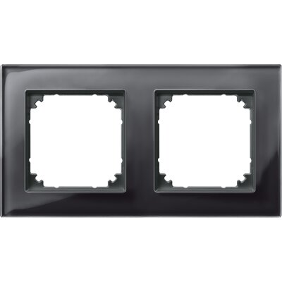 Merten 489203 Echtglasrahmen System M schwarz