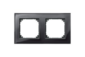 Merten 489203 Echtglasrahmen System M schwarz
