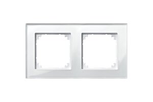 Merten 489219 Echtglasrahmen System M weiß