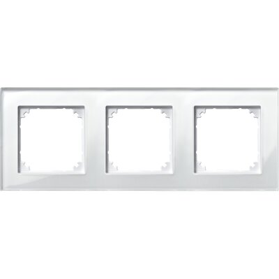 Merten 489319 Echtglasrahmen System M weiß