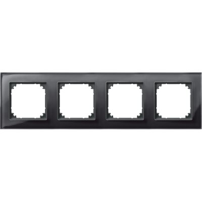 Merten 489403 Echtglasrahmen System M schwarz