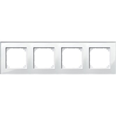 Merten 489419 Echtglasrahmen System M weiß