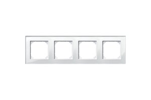 Merten 489419 Echtglasrahmen System M weiß
