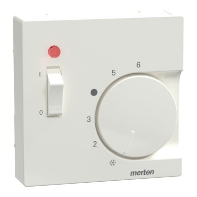 Merten 534819 Zentralplatte für Raumtemperaturregler-Einsatz mit Schalter