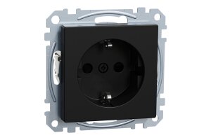 Merten MEG2300-0403 SCHUKO-Steckdose System M schwarz...