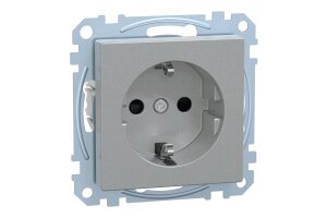 Merten MEG2300-0460 SCHUKO-Steckdose System M alu...