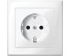 Merten MEG2300-1419 SCHUKO-Steckdose mit voller Abdeckplatte System M