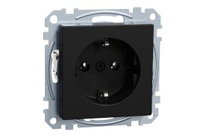 Merten MEG2301-0403 SCHUKO-Steckdose System M schwarz matt