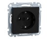 Merten MEG2301-0403 SCHUKO-Steckdose System M schwarz matt