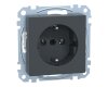 Merten MEG2301-0414 SCHUKO-Steckdose System M anthrazit Steckklemmen