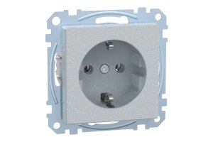 Merten MEG2301-0460 SCHUKO-Steckdose System M alu...