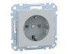 Merten MEG2301-0460 SCHUKO-Steckdose System M alu Steckklemmen