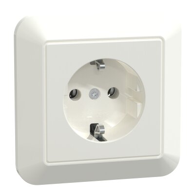 Merten MEG2301-1019 SCHUKO-Steckdose mit voller Abdeckplatte System M