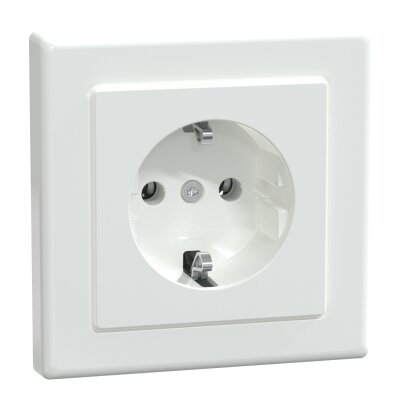 Merten MEG2301-1425 SCHUKO-Steckdose mit voller Abdeckplatte System M