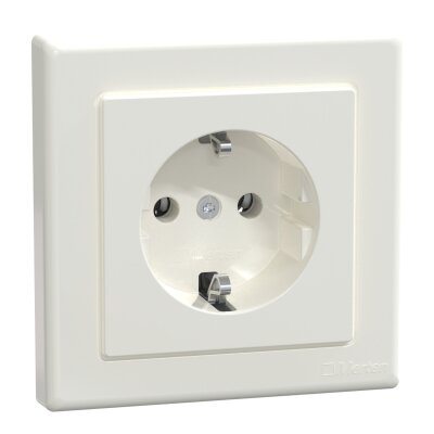 Merten MEG2301-1519 SCHUKO-Steckdose mit voller Abdeckplatte System M
