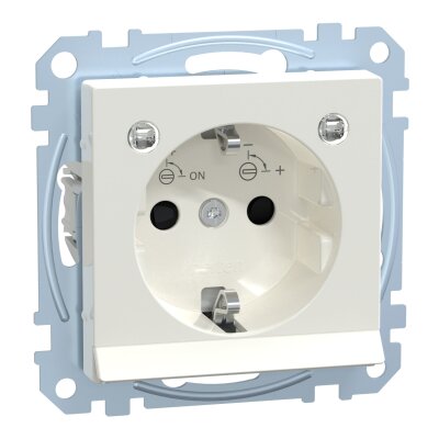 Merten MEG2304-0319 SCHUKO-Steckdose mit Lichtauslass System M